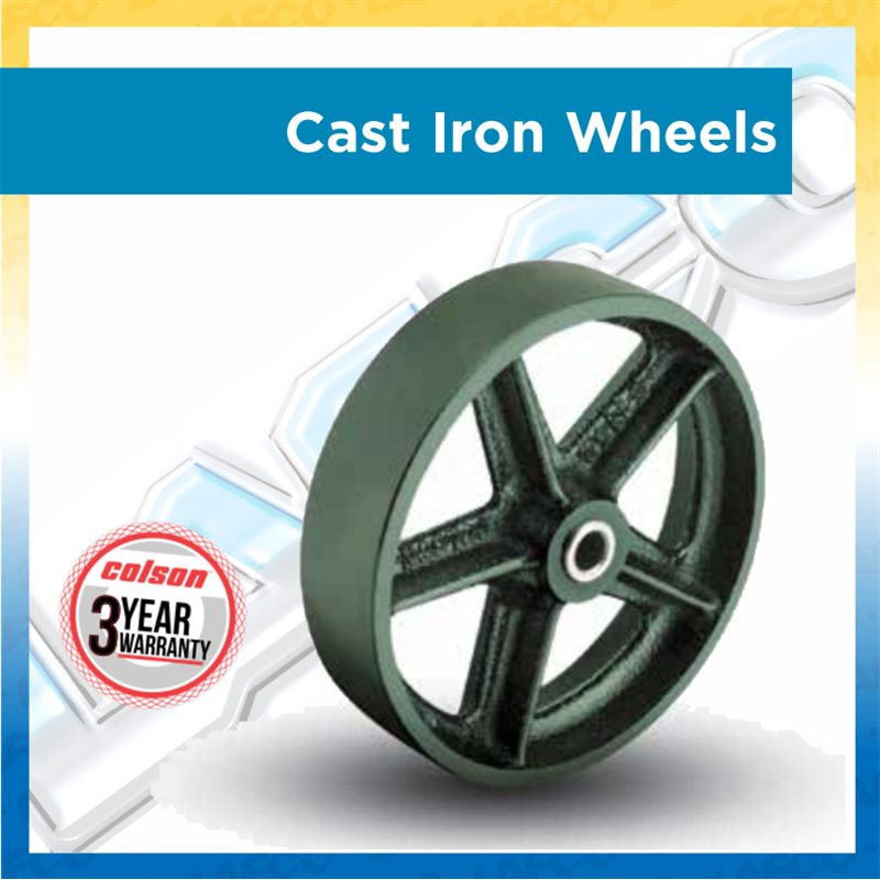 Cast Iron Wheels - Up to 600lbs