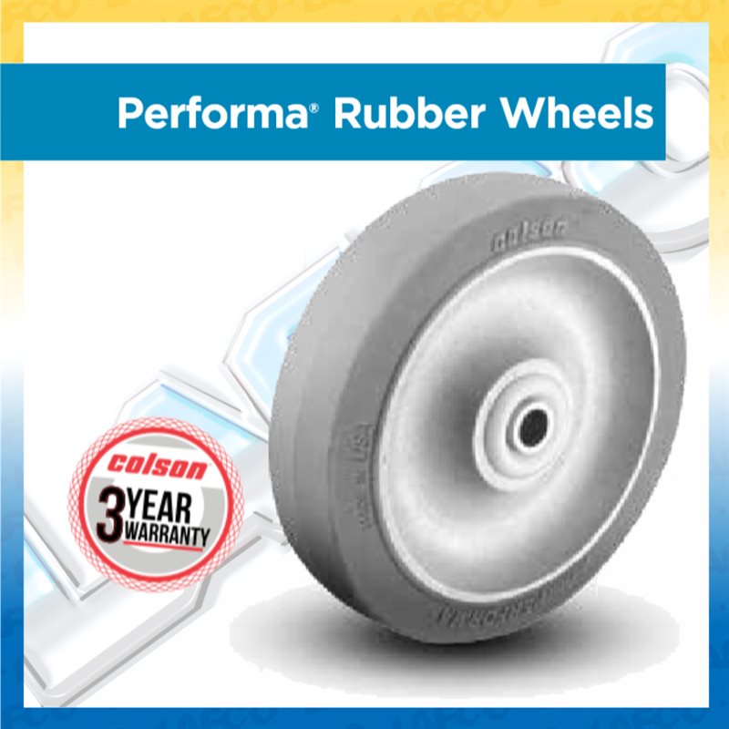 Rubber Flat Grey Tread - Up to 325 lbs 