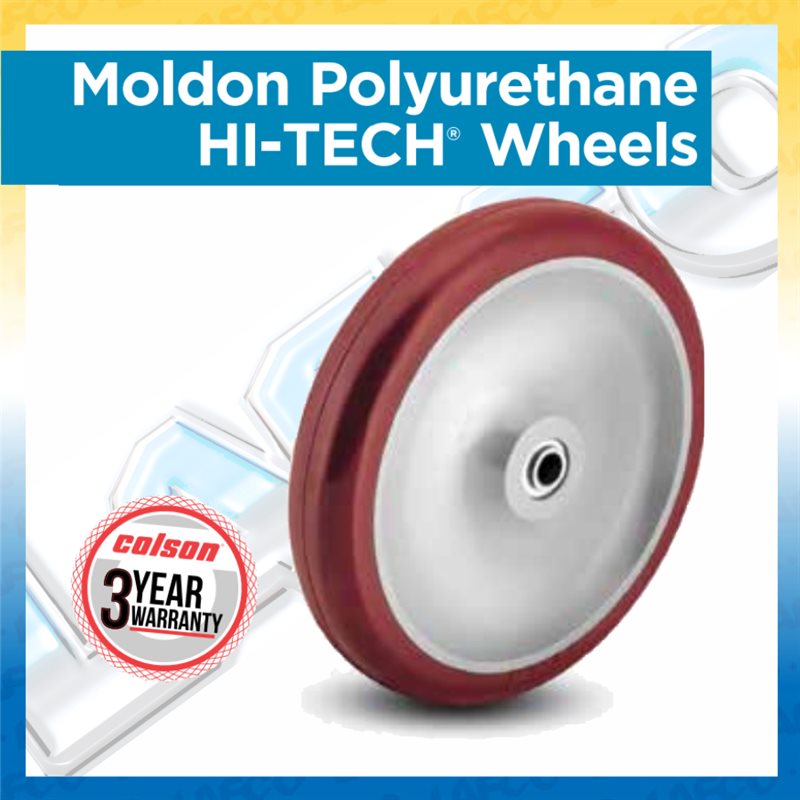 Moldon Polyurethane HI-TECH® Wheels - Up to 300l