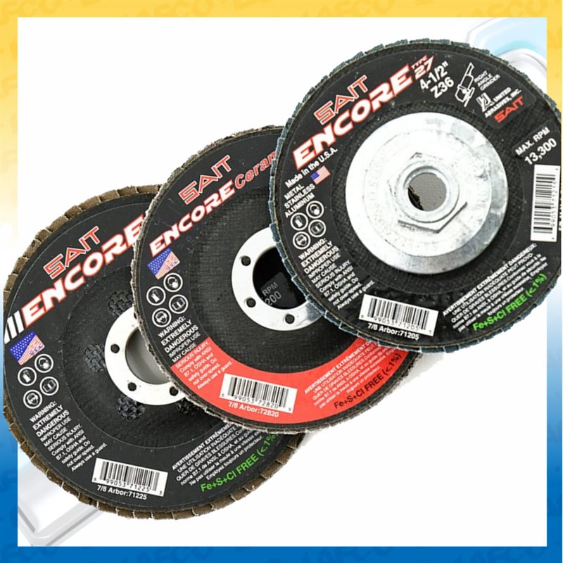 Regular Density Flap Discs - Fiberglass Backing
